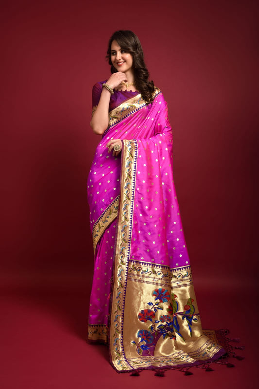 Banarasi Soft Silk Paithani Saree